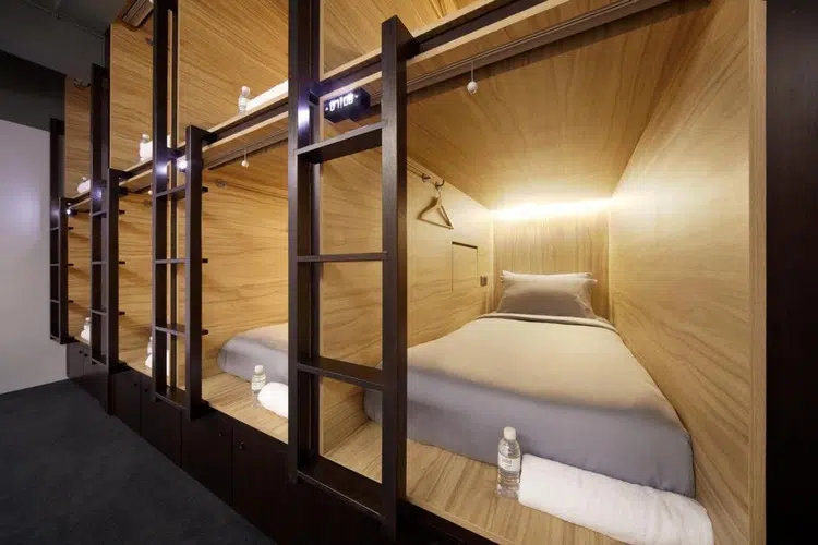 Capsules at  The Pod Boutique Hotel. Photo: The Pod Boutique Hotel 