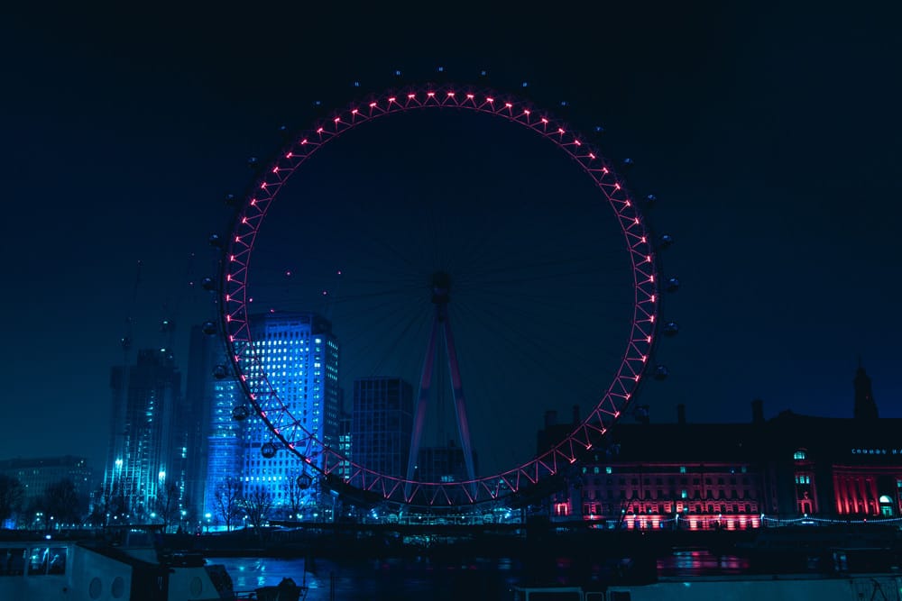 London Eye at night. Photo: Jack B / Unsplash