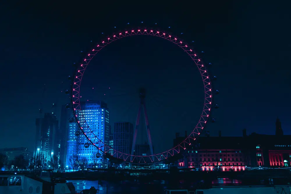 London Eye at night. Photo: Jack B / Unsplash