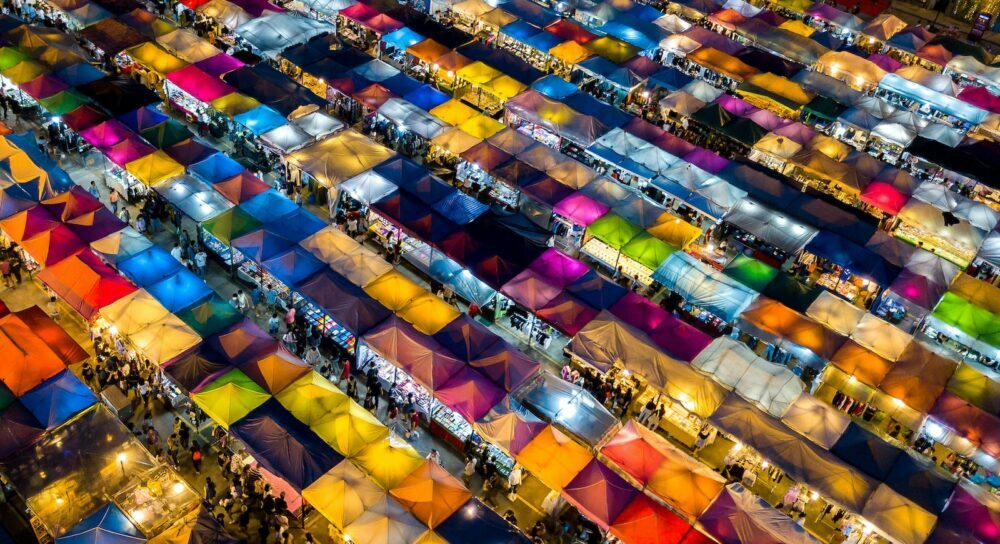 Rod Fai Night Market in Bangkok. Photo: Geoff Greenwood / Unsplash